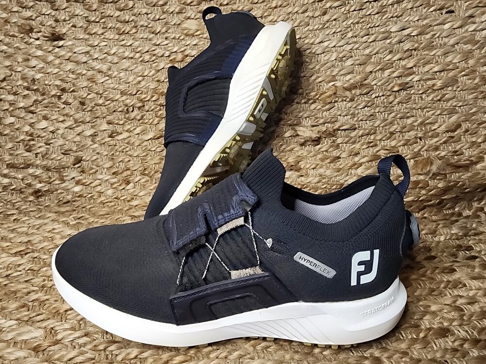 FootJoy Golf Shoes Hyperflex BOA Wrapid Men’s Size 8M Navy White Stratofoam